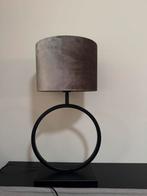 Lampenkap taupe velvet, Huis en Inrichting, Lampen | Lampenkappen, Ophalen, Overige kleuren, Rond, Zo goed als nieuw