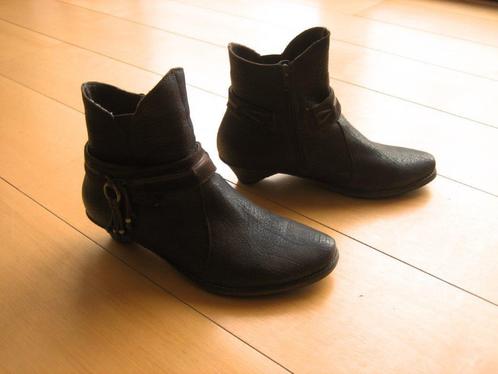 Zeer mooie bruin leren enkellaars THINK! 39 snazzeys, Kleding | Dames, Schoenen, Zo goed als nieuw, Lage of Enkellaarzen, Bruin