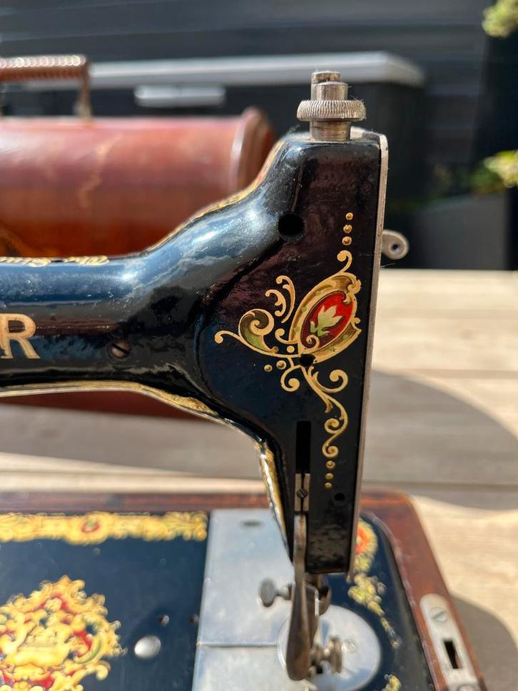 Singer Naaimachine met Koffer - Handbediend Model, Antiek en Kunst, Antiek | Naaimachines, Ophalen