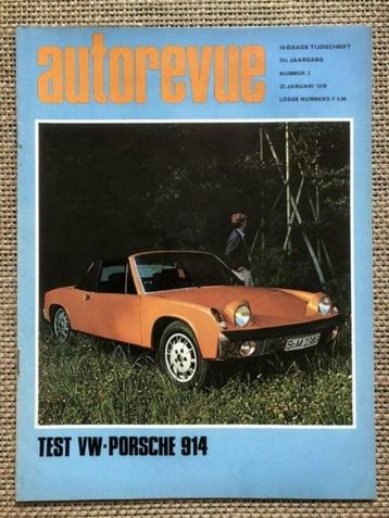 Auto Revue 1970: Porsche 914 (test), Salon van Brussel beschikbaar voor biedingen