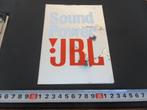 sticker Sound Power  JBL, Ophalen, Zo goed als nieuw, Sticker