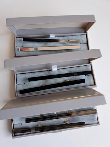 Reversspeld 3 stuks zwart, zilver, brons spiegelend beschikbaar voor biedingen