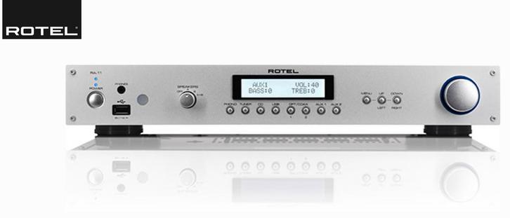 Audioset: Rotel RA-11 + Bowers & Wilkins Vision DS1, Audio, Tv en Foto, Versterkers en Receivers, Gebruikt, 120 watt of meer, Overige merken