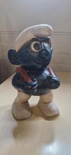 vintage houten smurf, Ophalen, Gebruikt, Metaal of Blik, Overige thema's