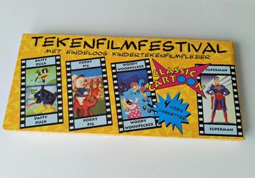 VHS tekenfilmfestival Classic Cartoon met 4 tekenfilms  beschikbaar voor biedingen