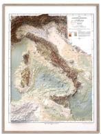 2D/3D Topografische kaart Italie, Antiek en Kunst, Kunst | Litho's en Zeefdrukken, Ophalen of Verzenden