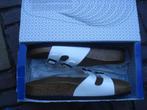 GRATIS VERZENDEN NIEUWE WITTE LEREN LAK BIRKENSTOCKS MT 42, Slippers, Birkenstock Nieuw, Verzenden, Wit