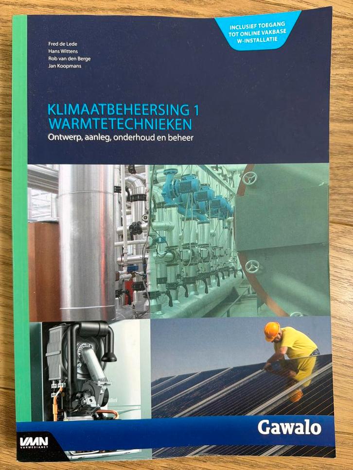 Klimaatbeheersing 1&2 - Zo goed als nieuw!, Boeken, Studieboeken en Cursussen, Zo goed als nieuw, Overige niveaus, Beta, Ophalen of Verzenden