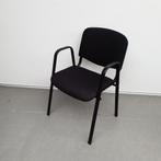 set 4 stuks Car kantinestoelen - nieuwe stof zwart, Huis en Inrichting, Stoelen, Ophalen of Verzenden, Nieuw, Zwart, Stof