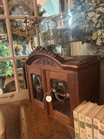 Antiek Brocante Wandkastje met Glas, Antiek en Kunst, Antiek | Meubels | Kasten, Ophalen