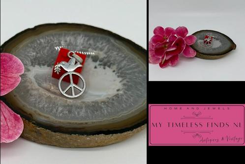 Vredesteken hanger - K3CMATH-K4, Sieraden, Tassen en Uiterlijk, Kettinghangers, Zilver, Ophalen of Verzenden