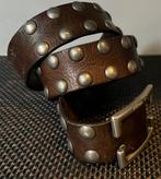 Energie. Stoere leren riem. 80 cm. Unisex., Kleding | Heren, Riemen en Ceinturen, Energie, Bruin, Minder dan 95 cm, Ophalen of Verzenden