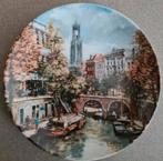 Origineel sierbord Koos van Loon, de Utrechtse Oude Gracht, Ophalen of Verzenden