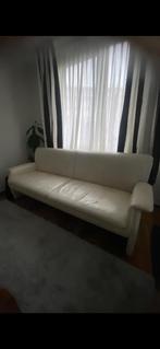 Echte leer bankstel, Huis en Inrichting, Ophalen, Tweepersoons