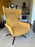 EYYE - Puuro fauteuil - Oker geel - Milton stof - Kantelbaar, Ophalen, 75 tot 100 cm, Zo goed als nieuw, Stof