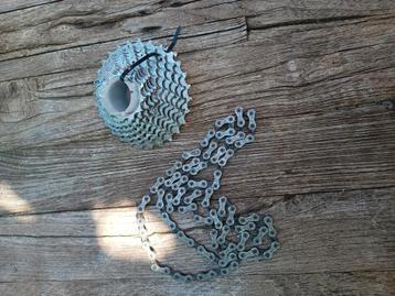 Shimano Cassette,ketting, crankset, 105  derailleur (s). beschikbaar voor biedingen