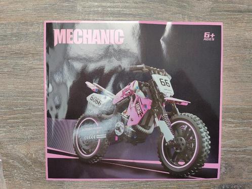Nieuw - Bouwset 'Mechanic' Crossmotor in roze/zwart, Kinderen en Baby's, Speelgoed | Duplo en Lego, Nieuw, Verzenden