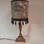 Schemerlamp chic vintage boudoir stijl goud zwart kwastjes, Ophalen of Verzenden, Nieuw