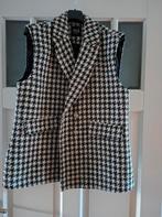 Zwart wit hesje ms mode maat 48 pepitaruit, Kleding | Dames, Grote Maten, Ophalen of Verzenden, Zo goed als nieuw, Zwart, Blouse of Tuniek