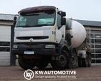 Renault Kerax 370 8X4/ MIXER/ BARYVAL 9 M3/ CRUISE CONTROL/, Auto's, Vrachtwagens, 370 pk, Achterwielaandrijving, Renault, Wit
