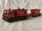 Mercedes vrachtwagen met aanhanger met vuil container s, Hobby en Vrije tijd, Modelauto's | 1:50, Ophalen of Verzenden, Zo goed als nieuw