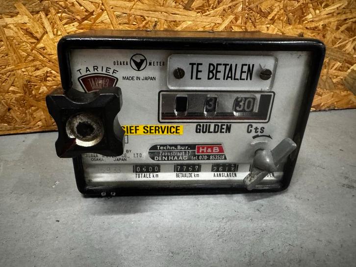 Oude Osaka Taxameter - Vintage Taxi Meter, Antiek en Kunst, Antiek | Overige Antiek, Ophalen of Verzenden