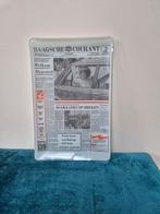 Glazen schaal Haagsche Courant 13 Augustus 1981, Antiek en Kunst, Antiek | Glas en Kristal, Ophalen of Verzenden
