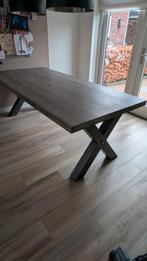 Eikenhouten Eettafel 220x100cm, Huis en Inrichting, Ophalen, Gebruikt, 200 cm of meer, 50 tot 100 cm