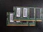 2 stuks PC 2100 DDR RAM 512 MB voor notebook/laptop, Computers en Software, RAM geheugen, 1 GB of minder, Refurbished, Ophalen of Verzenden