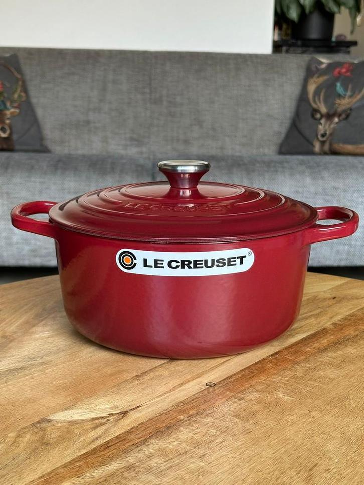 Le Creuset gietijzeren braadpan 24 cm – Rhône, Huis en Inrichting, Keuken | Potten en Pannen, Nieuw, Koekenpan of Braadpan, Gietijzer