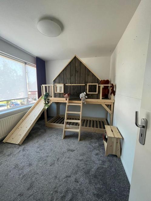 Boomhutbed Speelhuis Steigerhouten Kinderbedden Bedhuisje, Kinderen en Baby's, Kinderkamer | Stapelbedden en Hoogslapers, Nieuw