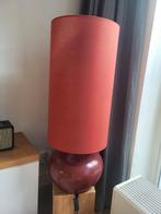 XL Tafellamp Ida Donkerrood - Zo Goed Als Nieuw, Huis en Inrichting, Stof, Ophalen of Verzenden, Zo goed als nieuw, 75 cm of meer