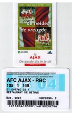 Clubkaart 2003 - 2004 wedstrijd Ajax - RBC, Ophalen of Verzenden, Gebruikt, Ajax