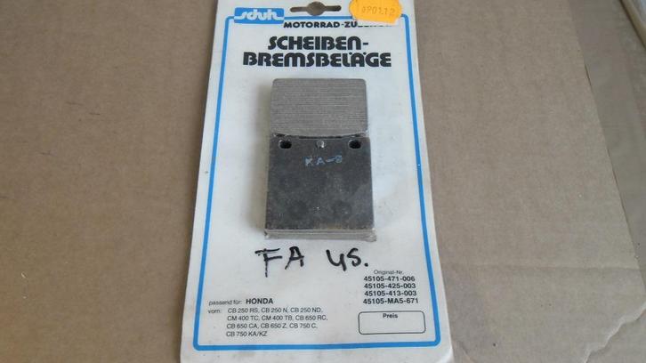 remblok rem honda ducati cagiva suzuki kawasaki youngtimer, Motoren, Onderdelen | Overige, Nieuw, Ophalen of Verzenden