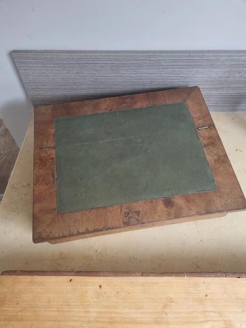 Antieke Bureaupennenbak / Schrijfkist met Lade, Antiek en Kunst, Antiek | Kantoor en Zakelijk, Ophalen of Verzenden