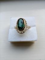 Oude gouden ring Toermalijn, 8 krt, Verzenden, Goud, Ring, Met edelsteen