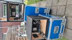 2x flightcase op wielen met inhoud, Ophalen of Verzenden, Gebruikt