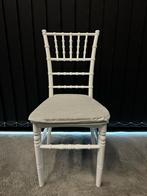 Tifanny stoelen te koop, Huis en Inrichting, Stoelen, Kunststof, Wit, Ophalen of Verzenden, Zo goed als nieuw