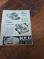 Advertentie van Keg s custard 1949, Ophalen of Verzenden, Zo goed als nieuw, Overige typen