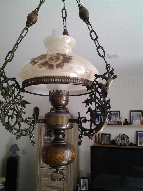 ouderwetse hanglamp  +  kastlamp, Antiek en Kunst, Antiek | Lampen, Ophalen