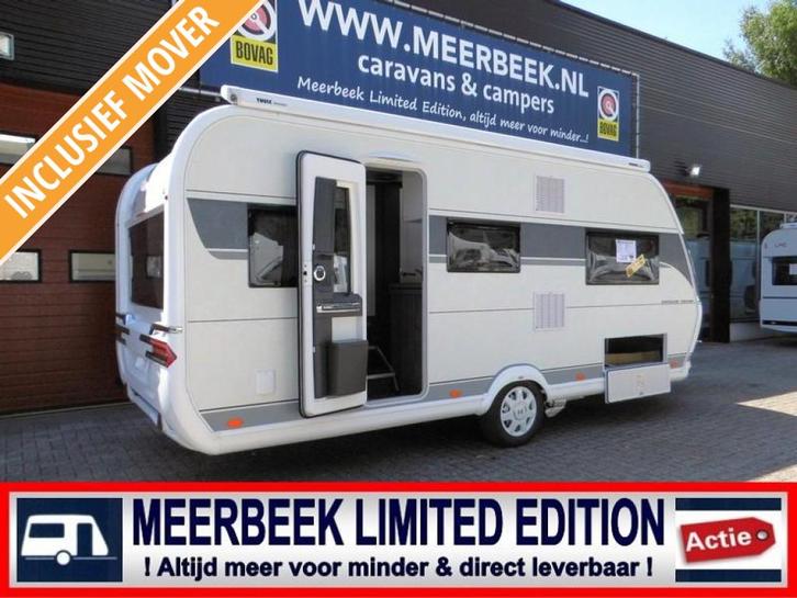 Hobby Excellent Edition 495 UL 3654,= KORTING +BC260 +THULE, Caravans en Kamperen, Caravans, tot en met 4, 1000 - 1250 kg, Rondzit