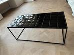Zwarte Salontafel zuiver glazed tegels tegeltjes, Huis en Inrichting, Tafels | Salontafels, Ophalen, 50 tot 100 cm, Zo goed als nieuw