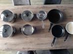 Diverse Pannensets, Huis en Inrichting, Keuken | Potten en Pannen, Gebruikt, Rvs, Keramische plaat, Ophalen