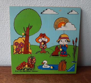 Vintage houten Ravensburger puzzel Lente 1977