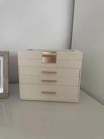 Sieradendoos - Juwelendoos met 4 niveaus - Zwart, Ophalen, Nieuw, Beige, Hardcase