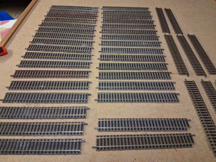 41 x 6101 b keus rails in goed te gebruiken staat, Hobby en Vrije tijd, Modeltreinen | H0, Gebruikt, Rails, Gelijkstroom, Fleischmann