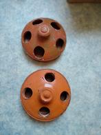 aardewerk drinkbakjes, vogels, loodglazuur, antiek, 19e eeuw, Antiek en Kunst, Ophalen of Verzenden