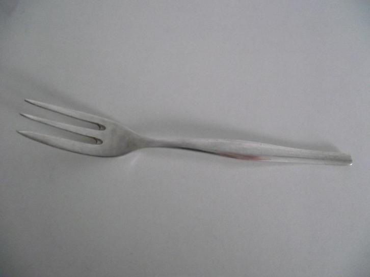 8 verzilverd dessertvork 16cm Homag 90 taartvork 1960 ook ps, Antiek en Kunst, Antiek | Bestek, Ophalen of Verzenden