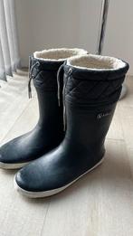 Aigle Giboulee winter gevoerde laarzen 37 valt 38 blauw, Gebruikt, Aigle, Ophalen of Verzenden, Laarzen