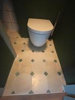 Franse Cement tegels Wit/Groen Blokje, Ophalen, Overige materialen, Gebruikt, 20 tot 40 cm